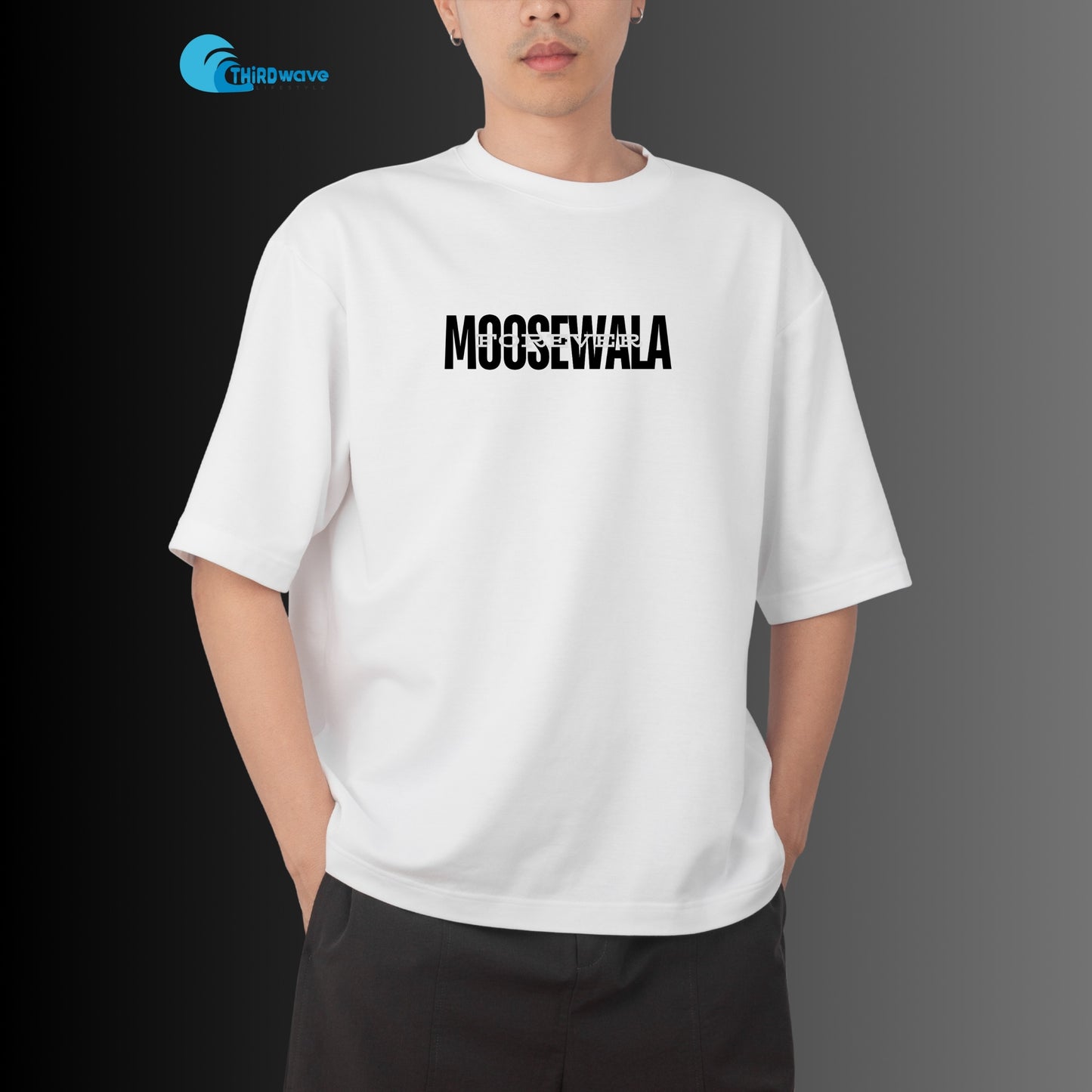 Moosewala Premium Quality French Terry cotton Oversized Tshirt