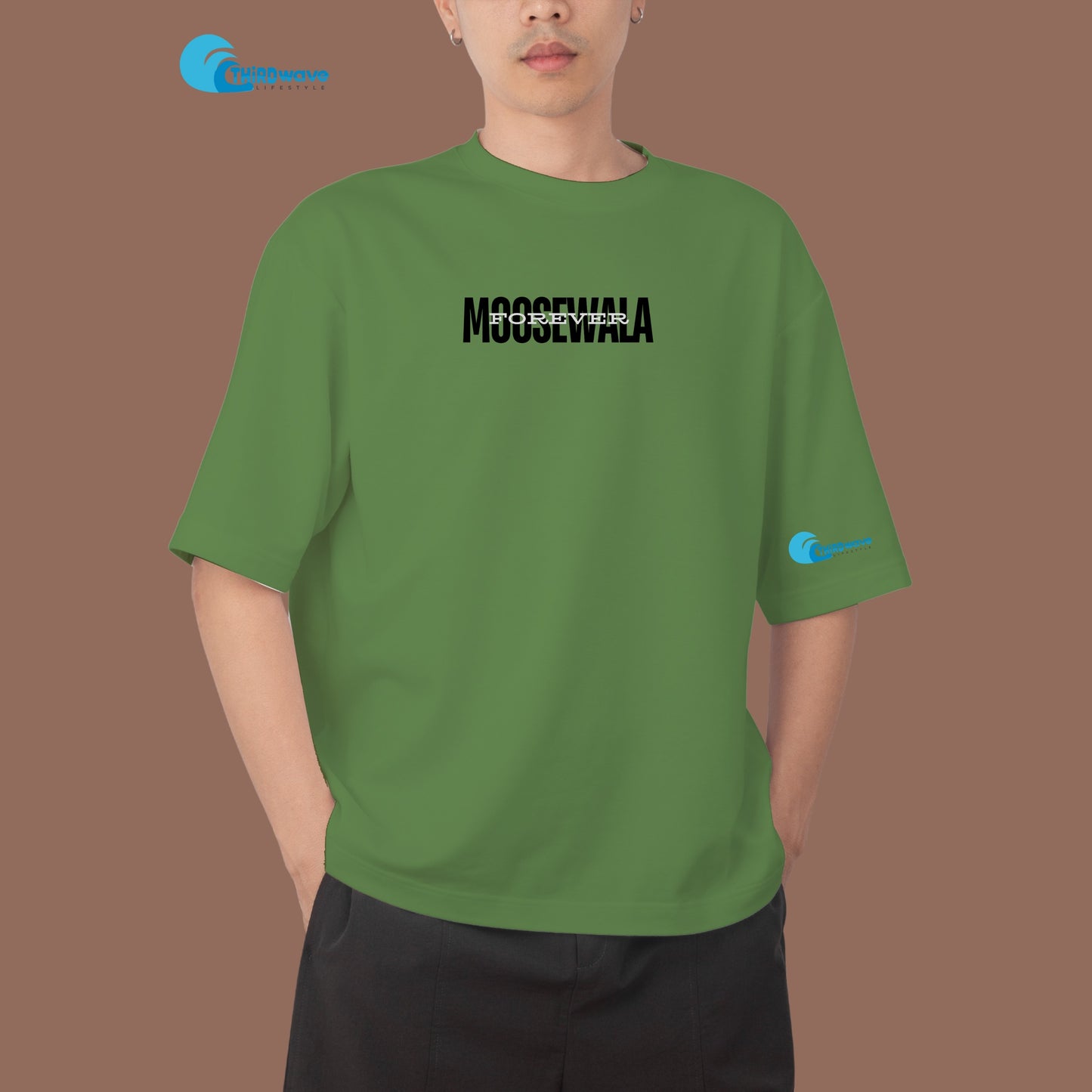 Moosewala Premium Quality French Terry cotton Oversized Tshirt