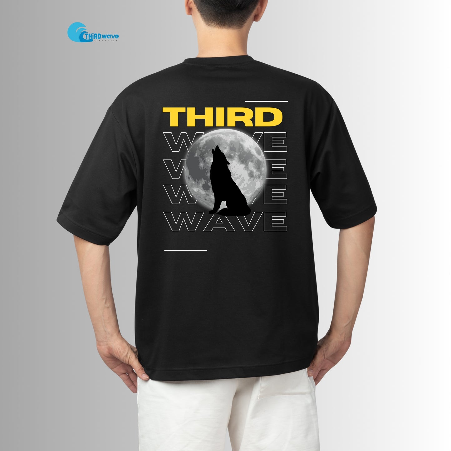 Creative moon Third wave design premium quality oversized Tshirt